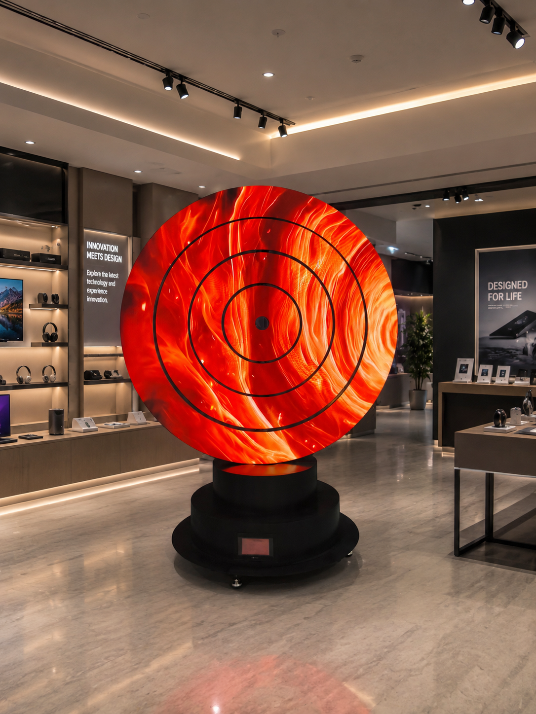 LED Mechanical Circular Screen