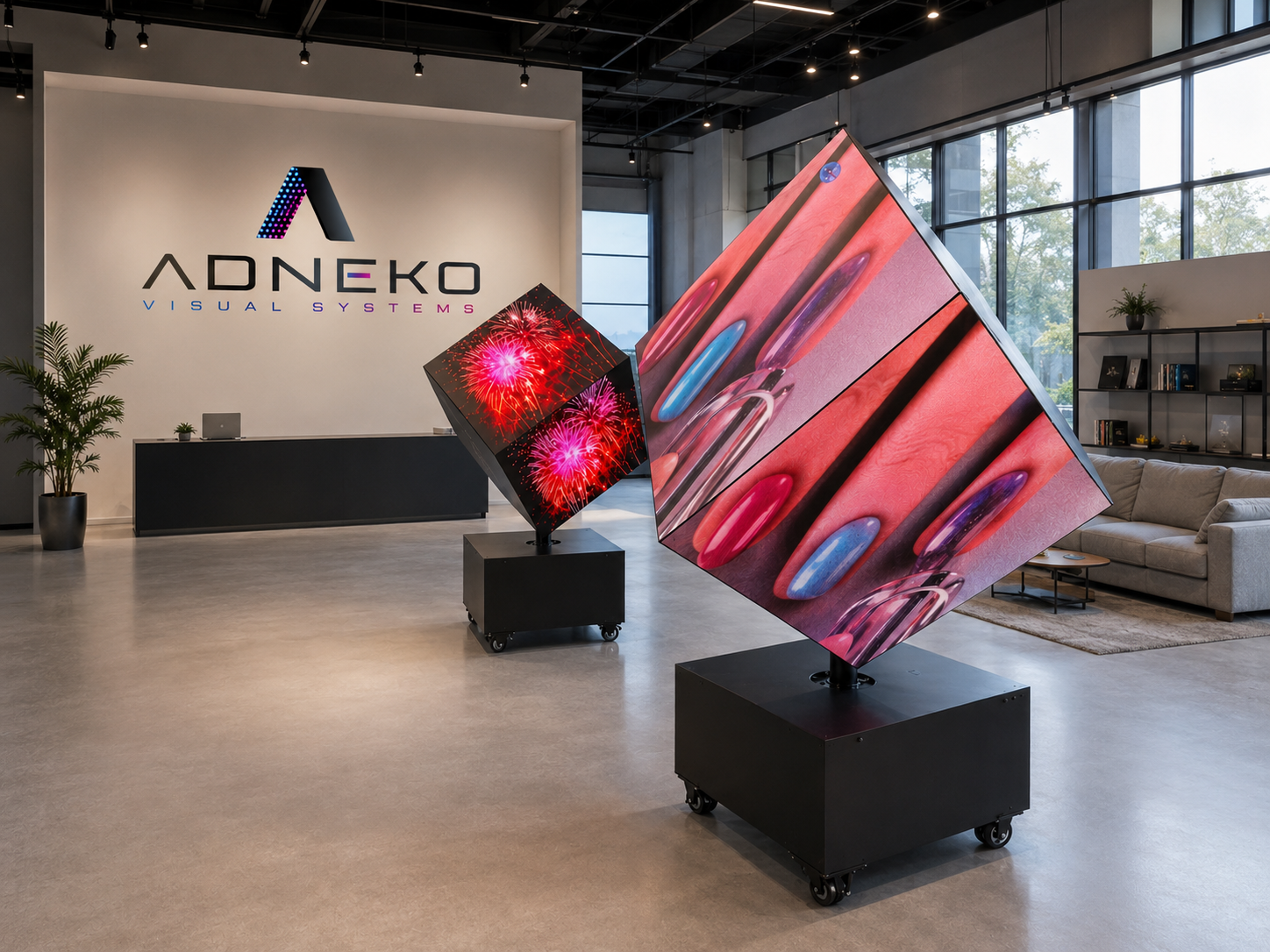 Rotating LED Cube Display