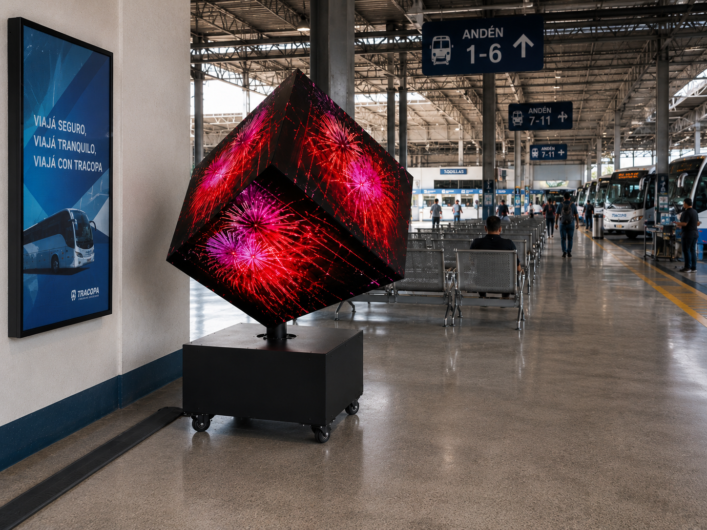 Rotating LED Cube Display — 2