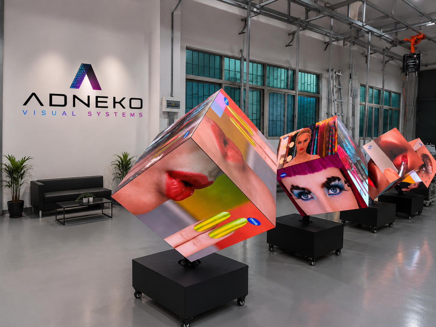 Rotating LED Cube Display — 1